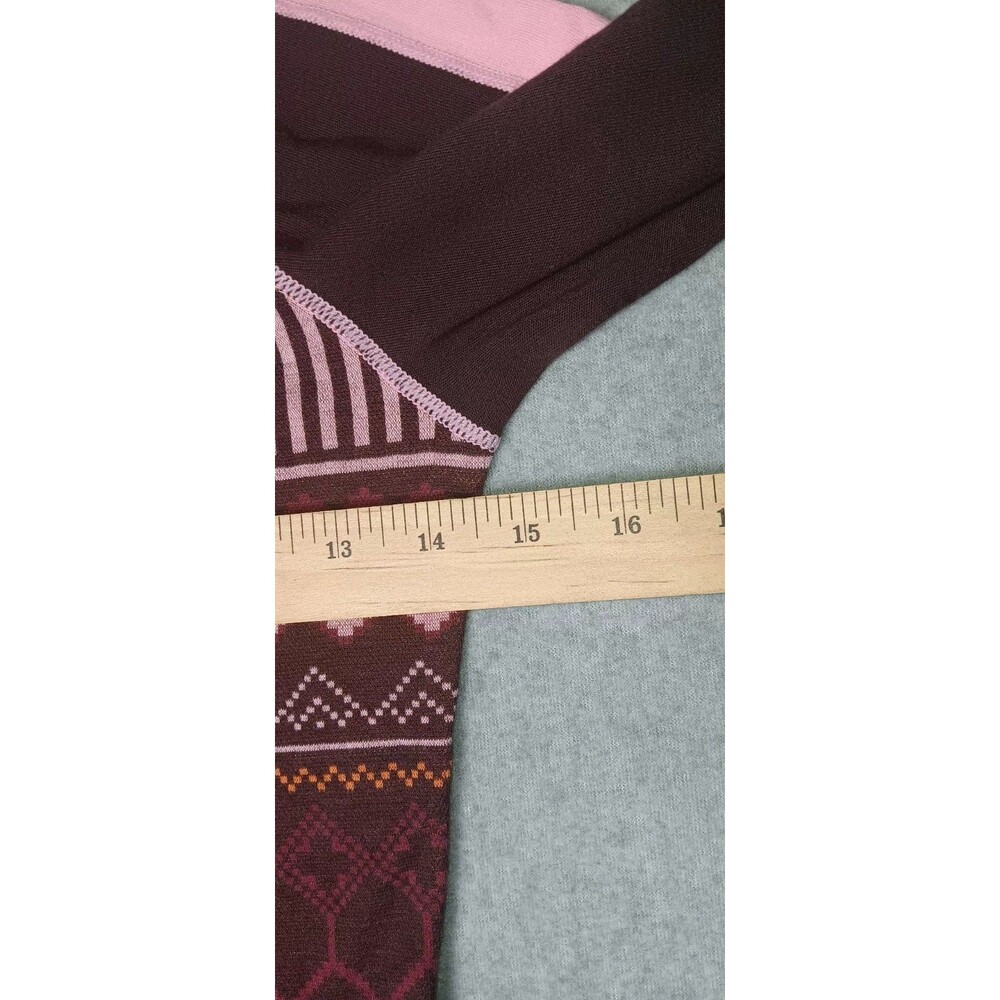 Kari Traa Perle Wool Blend Long Sleeve Base Layer XS Jacquard Knit Nordic Style - Picture 8 of 13